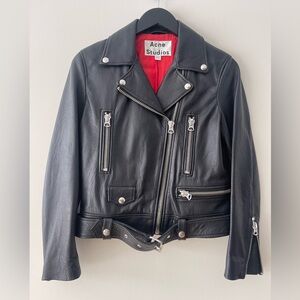 ACNE Studios Merlyn Leather Biker Jacket
